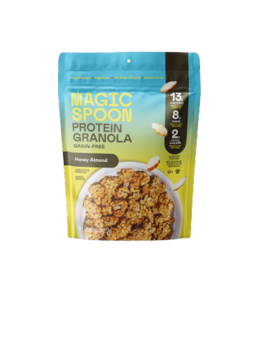 Magic Spoon® Grain-Free Honey Almond Protein Granola Perspective: back