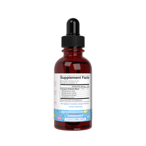 MaryRuth's® Kids Organic Unflavored Liquid Probiotic Perspective: back