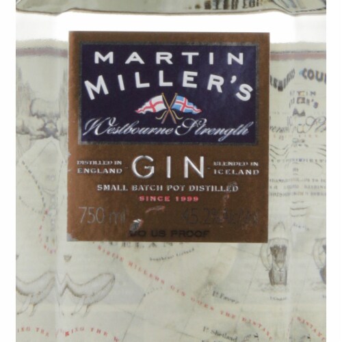 Martin Miller's Westbourne Strength Dry Gin Perspective: back