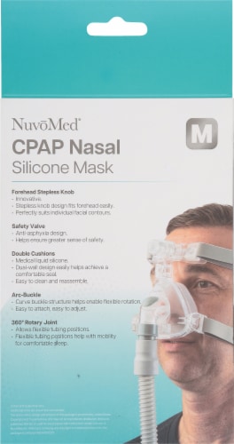 NuvoMed® CPAP Nasal Silicone Mask Perspective: back