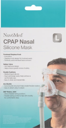 NuvoMed® CPAP Nasal Silicone Mask Perspective: back