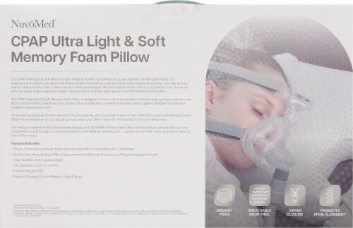 NuvoMed® CPAP Memory Foam Pillow Perspective: back