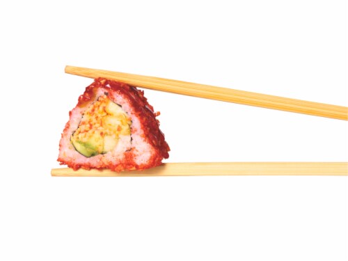 Wabisan Asian Foods Doritos Flamin Hot Limon Shrimp Tempura Sushi Roll Perspective: back