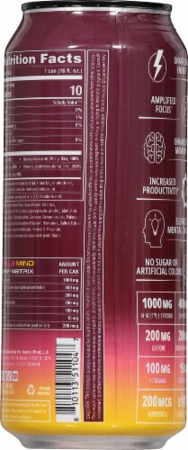 Gorilla Mind Blackberry Lemonade Energy Drink Perspective: back
