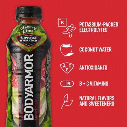 Body Armor Cherry Lime Super Drink® Perspective: back