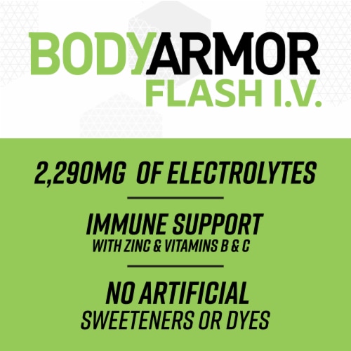BODYARMOR® Flash I.V. Orange Sports Drink Bottle Perspective: back