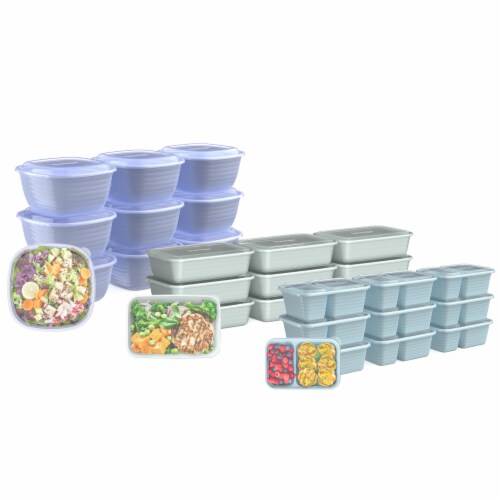 Bentgo Prep 60-Piece Meal Prep Kit Floral Pastels Collection