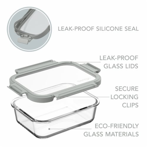 Bentgo® Leak-Proof Glass Food Storage Set Perspective: back