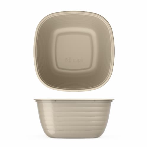 Bentgo® Prep One Compartment Meal Bowls With Lids - Champagne Perspective: back