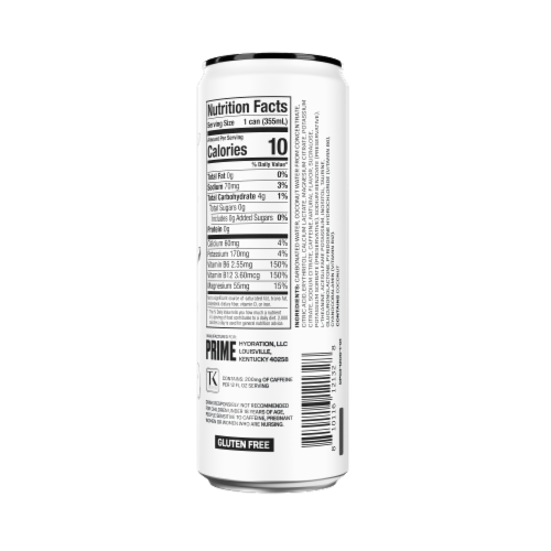 Prime Original Energy Drink Can Perspective: back