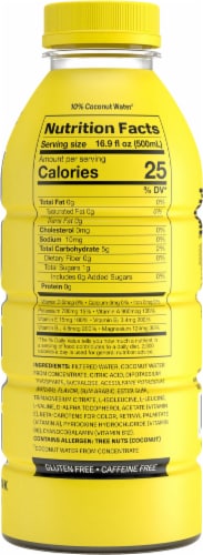 Prime Lemonade Sports Drink Bottle Perspective: back