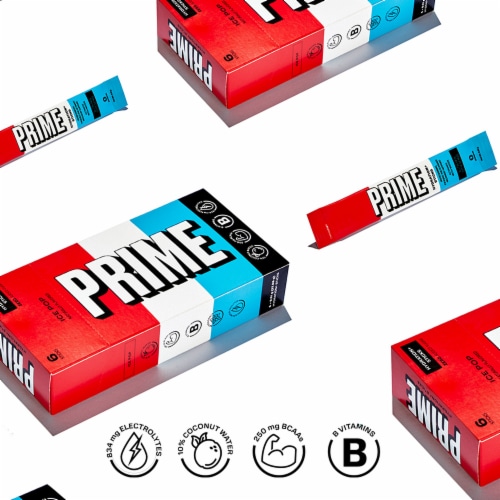 Prime Zero Added Sugar Ice Pop Drink Mix Packets Perspective: back
