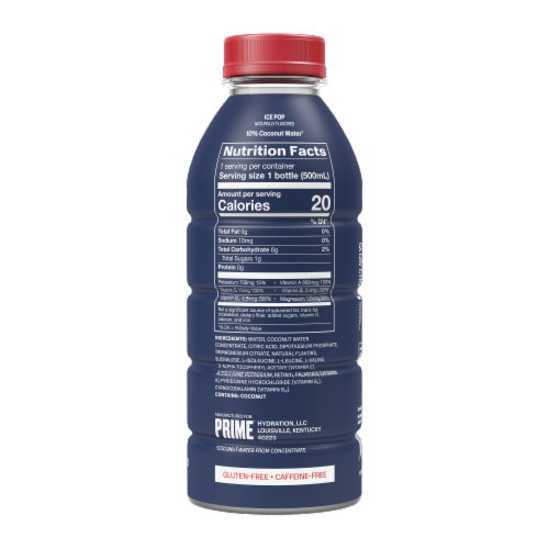 Prime Hydration Kevin Durant Hydration Drink Perspective: back