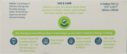 For Good™ Compostable Trash Bags Perspective: back