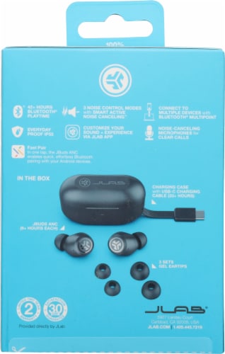 JLab® JBuds True Wireless Earbuds - Black Perspective: back