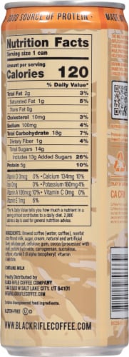 Black Rifle® Espresso Salted Caramel Iced Coffee Can Perspective: back
