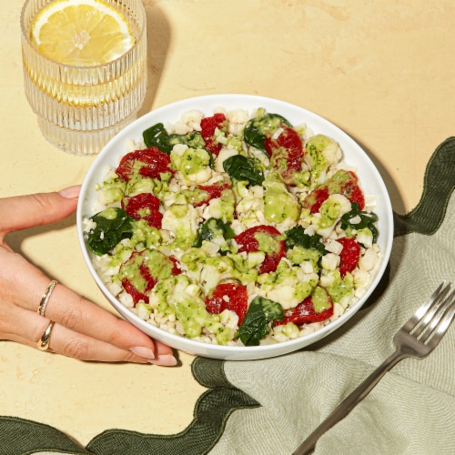 Daily Harvest Cauliflower Rice + Pesto Harvest Bowl Perspective: back