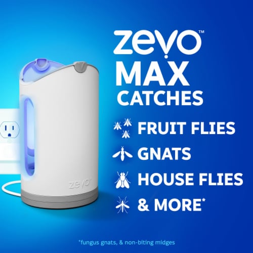 Zevo Max Flying Insect Trap, Fly Trap with 2 Refills Perspective: back