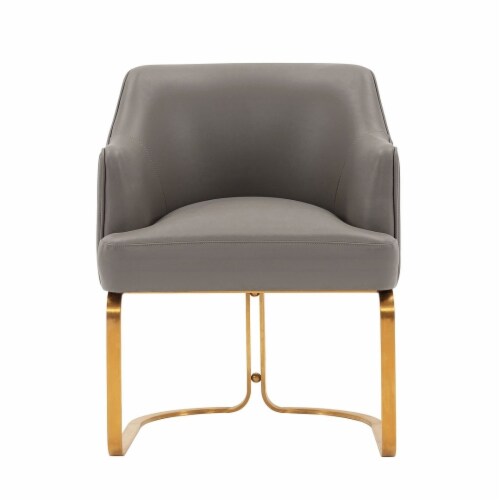Manhattan Comfort Modern Edra Leatherette Dining Armchair in Black Manhattan Comfort Modern Edra Leatherette Dining Armchair in Black