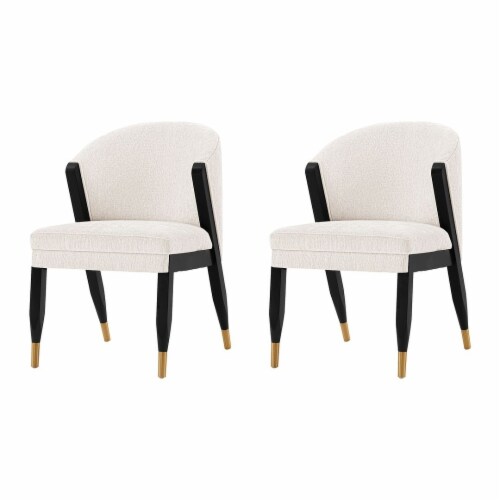 Manhattan Comfort Modern Ola Boucle Dining Chair in Grey Manhattan Comfort Modern Ola Boucle Dining Chair in Grey