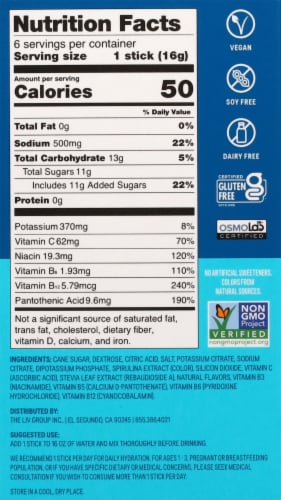 Liquid I.V.® Hydration Multiplier® Electrolyte Arctic Raspberry Drink Mix Packets Perspective: back