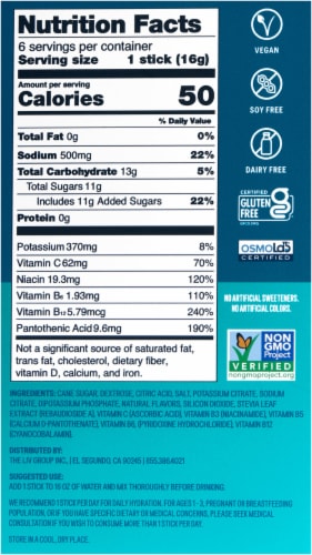 Liquid I.V.® Hydration Multiplier® Electrolyte Orange Vanilla Dream Drink Mix Packets Perspective: back