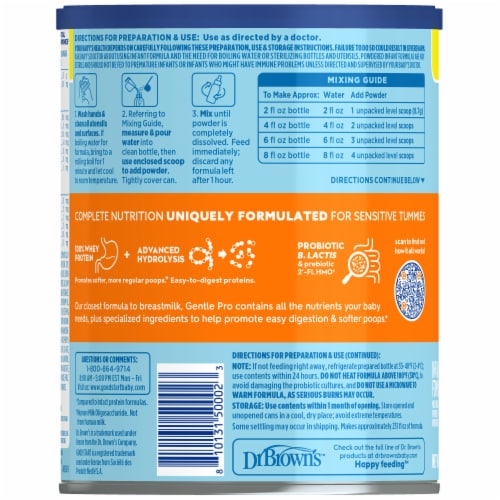 Good Start® Gentle Pro Baby Formula Powder Perspective: back