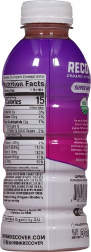 Recover® Super Berry Organic Hydration Bottle Perspective: back