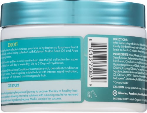 Mielle® Kalahari Melon & Aloe Vera 2-Minute Deep Conditioner Perspective: back