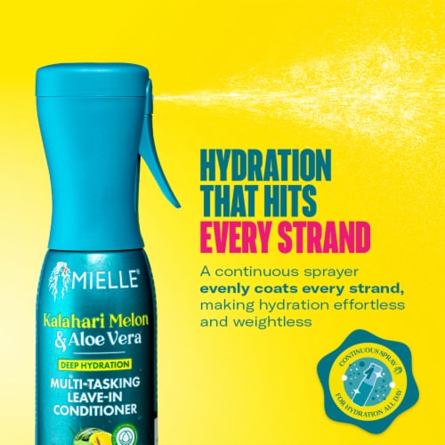 Mielle Kalahari Melon & Aloe VeraDeep Hydration Multi-Tasking Leave-In Conditioner Perspective: back