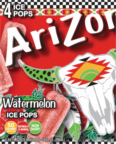 AriZona Watermelon Ice Pops Perspective: back