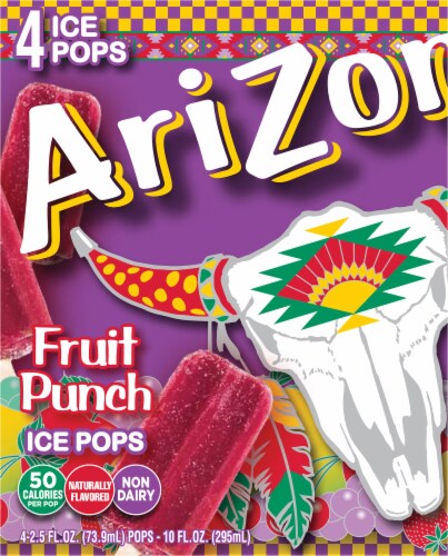 AriZona Fruit Pops Ice Pops Perspective: back