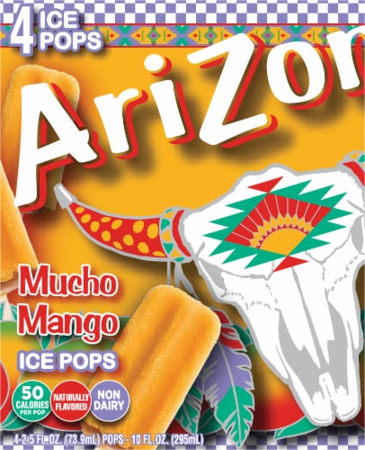 AriZona® Mucho Mango Ice Pops Perspective: back