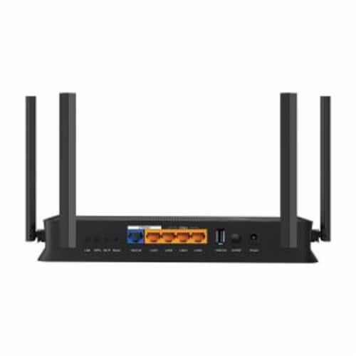 TP link Archer Dual-Band Wifi 7 Router Perspective: back