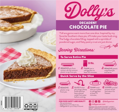 Dolly Parton's Decadent Thaw-and-Serve Chocolate Pie Perspective: back