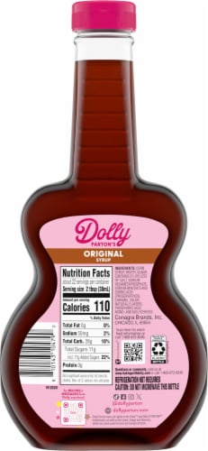 Dolly Parton's Original Syrup Breakfast Syrup Perspective: back
