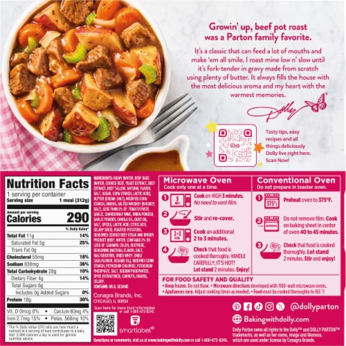 Dolly Parton's™ Beef Pot Roast With Vegetables in Southern Style Gravy Perspective: back