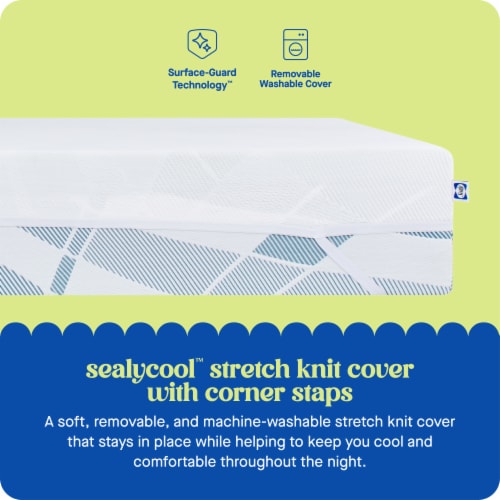 Sealy® Dreamlife 3in Memory Foam Topper - Queen Perspective: back