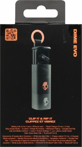 Skullcandy Dime Evo True Wireless In-ear Earbuds - Black Perspective: back