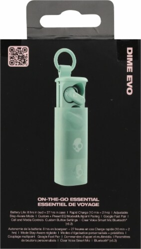 Skullcandy Dime Evo True Wireless In-Ear Earbuds - Green Perspective: back