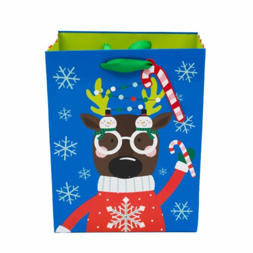 Seasonal Celebrations Reindeer Gift Bag Perspective: back