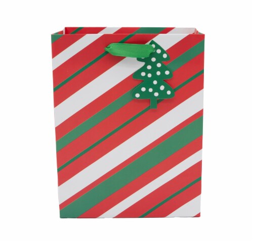 Seasonal Celebrations Bias Stripe Gift Bag Perspective: back