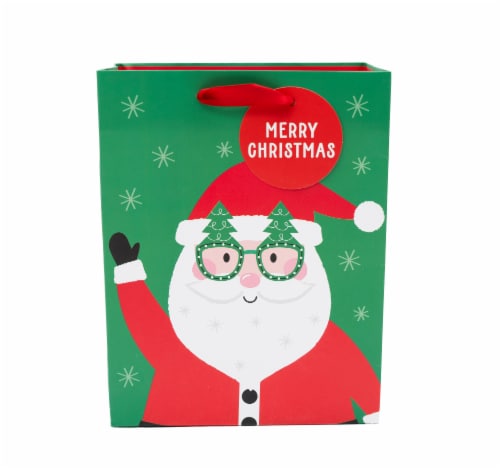 Seasonal Celebrations Santa Wave Value Cub Gift Bag Perspective: back