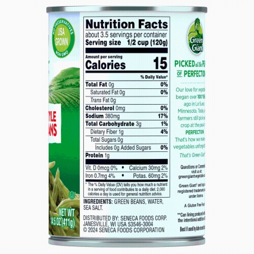Green Giant® French Style Green Beans Perspective: back