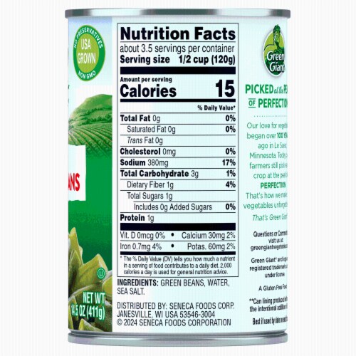Green Giant® Cut Green Beans Perspective: back