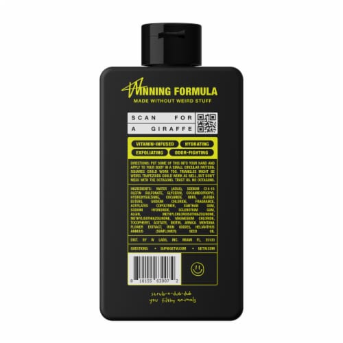 W by Jake Paul Exfoliating Body Wash Deep Woods Perspective: back