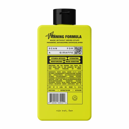 W by Jake Paul 2-in-1 Shampoo & Conditioner Original Perspective: back