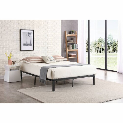 Hodedah Full Size Bed Frame Perspective: back