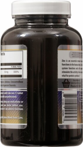 Amazing Nutrition® Amazing Formulas™ Zinc Gluconate Dietart Supplement Tablets 50mg Perspective: back