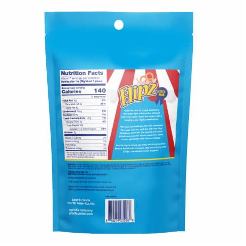 Flipz® State Fair Strawberry Shortcake Flavored Colored Pretzels Perspective: back